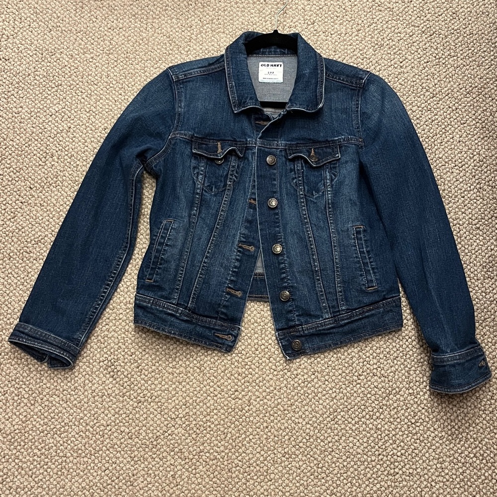 Old Navy Dark Blue Denim Jacket - Picture 1 of 14